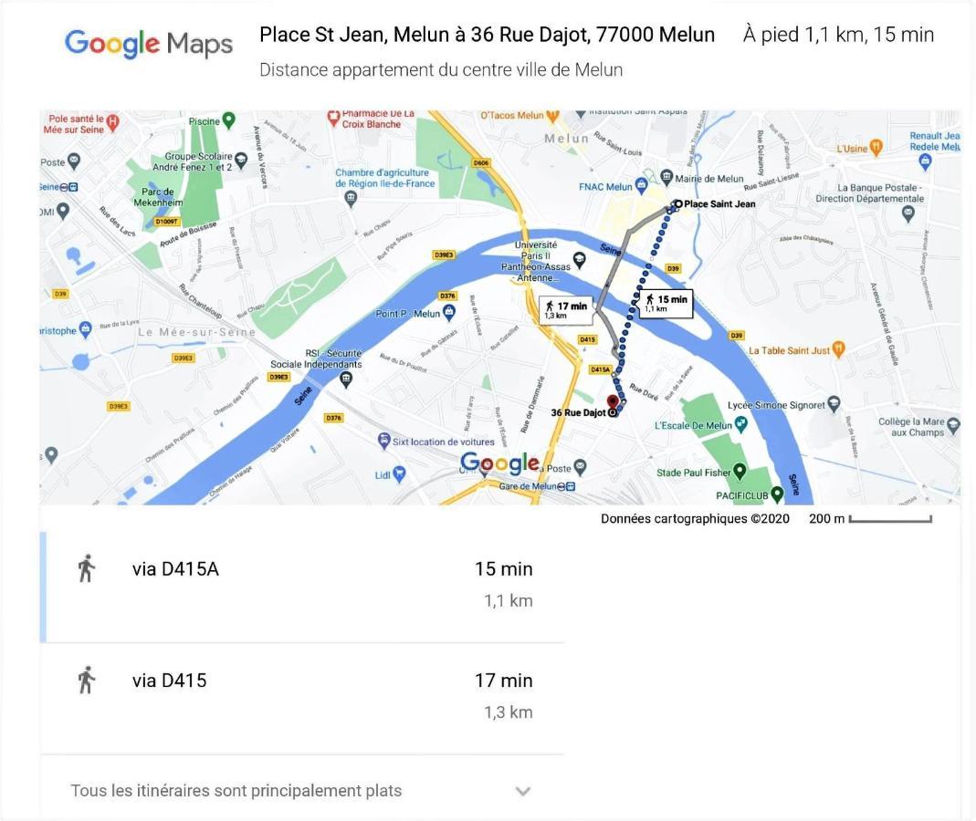 Studio A 300 Metres De La Gare Et 25 Minutes De Paris En Train Мелен Екстер'єр фото